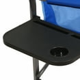 thumbnail image 5 of Kamp-Rite Portable Director's Camping Chair w/Table & Cup Holder, Navy/Tan, 5 of 5