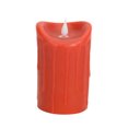 thumbnail image 1 of Melrose Bougie Pilier Sans Flamme à LED Rouge-Orange 5.5 Pouces avec Flamme Mobile, 1 of 1