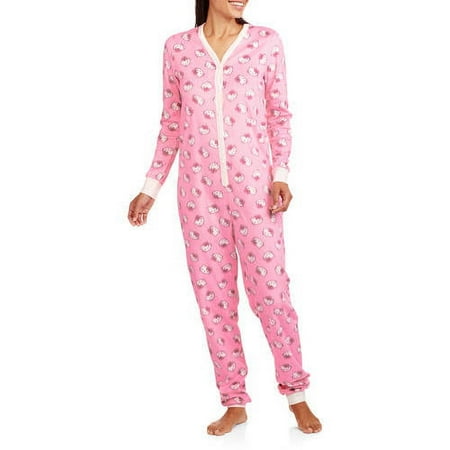 Hello Kitty Women's Drop Seat One Piece PJ