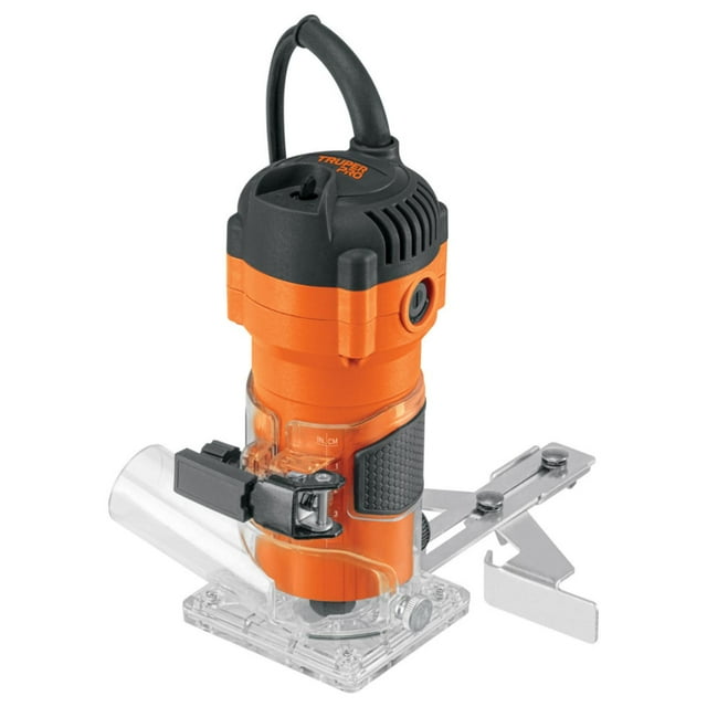 Router compacto 600W, 3/4 HP, TRUPER PRO naranja claro