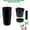 Black, variant on Acekid 2PC 30 Inch Tall Outdoor Planters - Self Watering Planters with Water Level Monitor, White