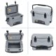 thumbnail image 4 of Yeshouse nevera portátil de camping resistente de 20 cuartos con ruedas, mantiene el hielo hasta 5 días, tapa con cierre, ideal para playa, picnic, camping o barbacoa, 4 of 8