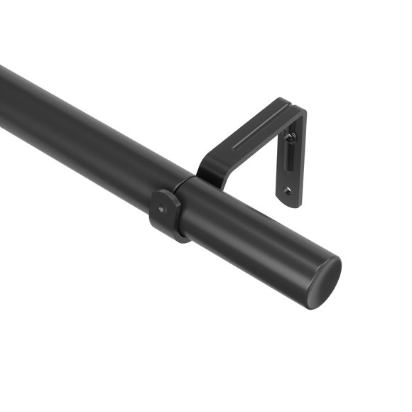 Umbra Urnest 1" Window Curtain Rod 42-120" Black-Walnut