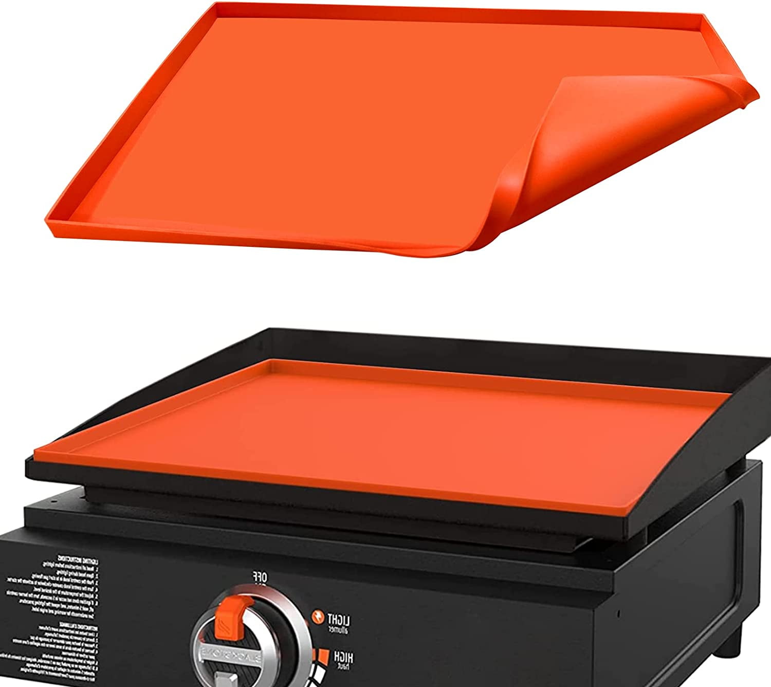 Trianu Silicone Griddle Mat, Grill Cover, 17in Griddle Mat Protective Cover for Blackstone 17