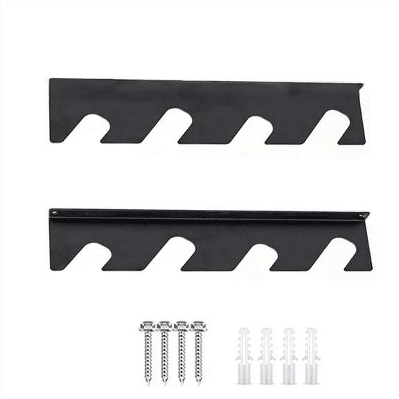 Horizontal Garden Tool Organizer, Garage Organization Rack for Shovels Rakes Brooms and Mops, Solid Steel Holds