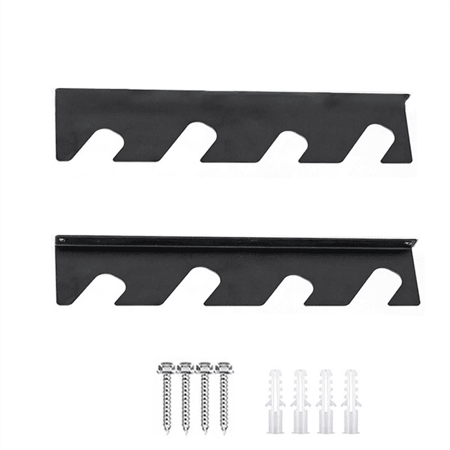 Horizontal Garden Tool Organizer, Garage Organization Rack for Shovels Rakes Brooms and Mops, Solid Steel Holds