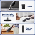 thumbnail image 4 of Bonacell Handheld Vacuum Cordless with Powerful Suction, 10000Pa Portable Vacuum Cleaner with Bag for Car - with 3 Washable HEPA Filter for Pet/Bed/Carpet/Sofa, 4 of 6