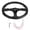 Black, variant on BIMZUC 14 inch / 350 mm Deep Dish 6 Bolts Racing Sport Steering Wheel, Red PU Leather & Aluminum Alloy Universal Modified Accessory for Car Interior