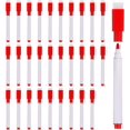thumbnail image 1 of shiyou-Dry Erase Marker Pens, 30 Pack Red Ink Fine Point Low Odor Whiteboard with Eraser Cap for Office Home Classroom, White Pen Rod, 1 of 4