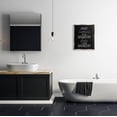 thumbnail image 2 of Stupell Industries What Happens In The Bathroom Graphic Art Luster Gray Floating Framed Canvas Print Wall Art, Design by Lil' Rue, 2 of 6