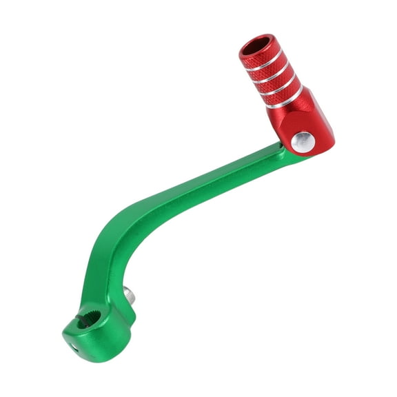 Unique Bargains Folding Motorcycle Gear Shifter Lever for Honda CRF110F 2013-2018 Aluminum Alloy Pedal Shift Lever Arm Green Lever Red Head with Silver Tone Ring