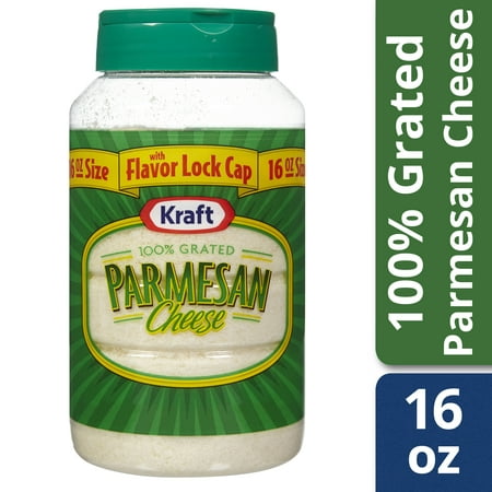 Kraft Grated Cheese, Parmesan Cheese, 16 oz Jar (Best Parmesan Cheese In The World)