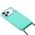 thumbnail image 4 of For iPhone 17 Pro Max Case Biodegradable Wheat Straw + TPU Eco-Friendly Phone Cover with Lanyard - B, 4 of 5