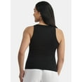 thumbnail image 5 of Time and Tru Women's High Neck Ribbed Tank Top, Sizes XS-XXXL, 5 of 5