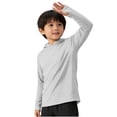 thumbnail image 2 of ITSAME Boys Hoodie, with Thumb Holes Long Sleeve Sun Protection UPF50+ Spring Summer Outdoor Athletic Shirt White Size 11-12T, 2 of 6