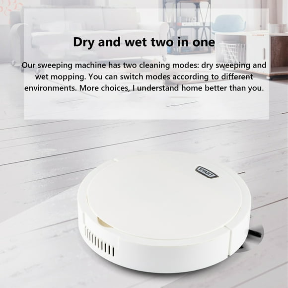 EGNMCR Cordless Vacuums Robot Vacuum And Mop Combo, 3 In 1 Robotic Vacuum Cleaner With Watertank/Dustbin/Brush, Blocked By Hair, Remote/App, Ideal For Hard Floor/Pet Intelligent sweeper