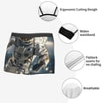 thumbnail image 3 of Honeii Astronaut Soccer Field Print Mens Boxer Briefs Breathable,Boxer Brief for Men, Moisture-Wicking Underwear-Large, 3 of 5