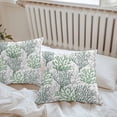 thumbnail image 6 of Throw Pillow Covers 16x16 Inch Set of 2, Sage Green Gray Coral Coastal Waterproof Outdoor Pillow Covers, Summer Beach Seaside Nautical Decorative Cushion Pillowcases for Couch, Sofa, Bed, Patio, 6 of 9