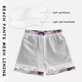 thumbnail image 3 of FORMRS Boys Swim Trunks Quick Dry Mesh Liner Boardshorts Sizes XS-XL, Purple Cute Halloween, 3 of 7
