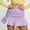 Purple, variant on Fesfesfes Women Skirt Casual Solid High Waist Ruffled Zipper Fish Tail Short Skirt Clothes Sale