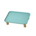 thumbnail image 1 of Comedero elevado para perros y gatos. Comedero y bebedero con soporte elevado y estante lavable. Verde oscuro, 1 of 9