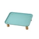 thumbnail image 1 of Soporte elevado para cuenco para gatos, cómodo, lavable, protege el cuello, suministros para mascotas, soporte para plato de alimentación para Verde oscuro, 1 of 8