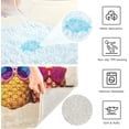 thumbnail image 6 of Coolnut Pineapples Toilet Rugs U-Shaped Absorbent Non-Slip Bath Rug Soft Polyester Fiber Machine Washable Bathroom Mats 24x16 Inches Home Decor, 6 of 7