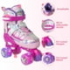 thumbnail image 3 of Patines para niños para niñas Patines de ruedas ajustables azules con ruedas iluminadas para adolescentes Jóvenes de 6 a 12 años 10 11 12 Principiantes Deportes al aire libre El mejor regalo de cumple, 3 of 7