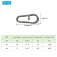 thumbnail image 2 of Uxcell 0.6" Stainless Steel Fishing Quick Snaps Clips Oval Split Rings Fishing Tackle Black 50 Pack, 2 of 6