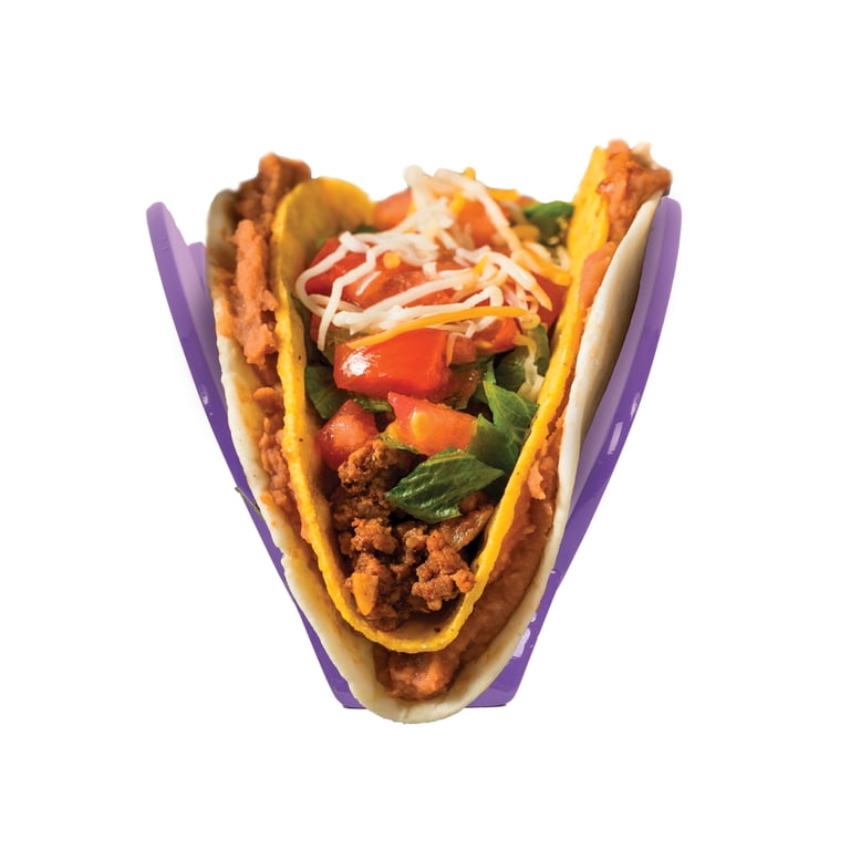 TACO Khaby Lame Purple Taco Holder Set, Dishwasher & Microwave Safe