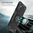 thumbnail image 6 of Xhy Samsung Galaxy A13 5G Case with Screen Protector Magnetic Ring Holder Kickstand Military Grade Full Body Double Layer Drop Protection Durable Detachable for Samsung Galaxy A13 5G Phone - Black, 6 of 9