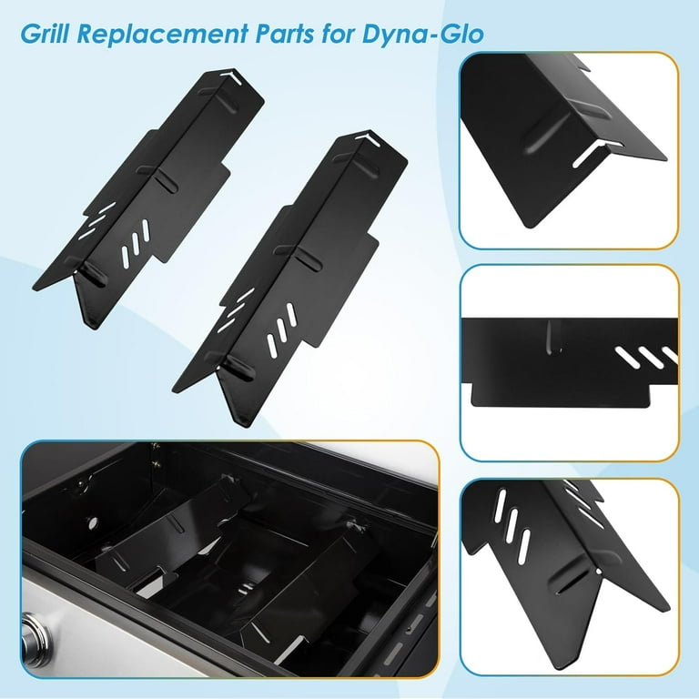 Grill Replacement Parts for Dyna Glo DGF350CSP DGF350CSP D Heat Plates Heat and Burner Tubes for Dyna Glo Grill Replacement Parts 2 Burner DGF350CSP DGF350CSP D Grills Walmart