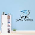 thumbnail image 2 of Holiday Gift Children Just Swimming Cute Sports Wall Decal Decoration Underwater swimming Coral Life Adventure Decal Lasts Years and Easily Removable - Size: 23 in x 16 in, 2 of 3