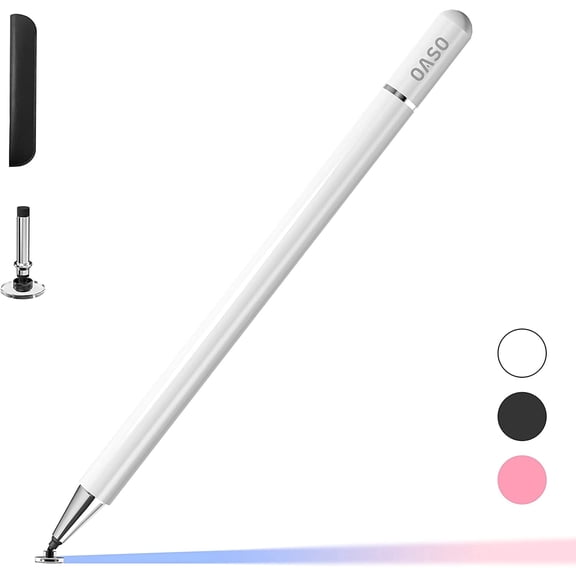 Stylus Pen for Touch Screens, Capacitive Universal Disc Tip & Magnet Cap Styli Pencil For Apple iPad pro/iPad/iPhone/Switch/Galaxy Tab/Tablet/All Touch Devices.