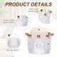 thumbnail image 3 of Uxcell 2 Pack Portavelas de Té, Portavelas de Vidrio en Forma de Corona de 3 Pulgadas, Soporte para Vela de Té Aromaterapia Centro de Mesa de Boda, Dorado, 3 of 6