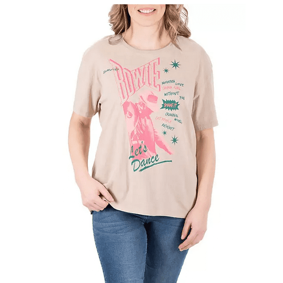 Women's Licensed Band Tee David Bowie Medium