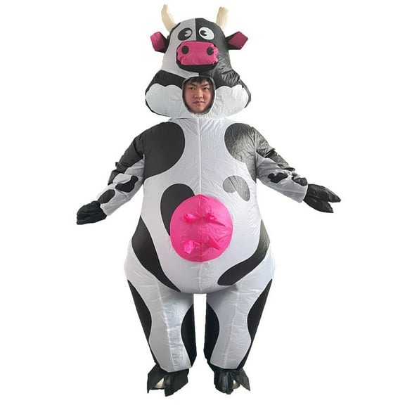 Inflatable Cow Costume - Funny Blow-Up Outfit for Parties, Halloween & Cosplay