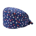 thumbnail image 1 of Yingyy Surgery Caps Doctors Adjustable Breathable Dull Polish Button Professional Chic Various Patterns Multifunctional Operating Hats Blue Flower, 1 of 9
