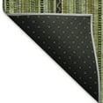 thumbnail image 5 of Addison Rugs Mayfield Premium Machine Washable Transitional Stripes Green Rectangle Rug, 1'8" X 2'6" Machine Washable Transitional Stripes Green Oversized Sherpa Throw Blanket, 5 of 6