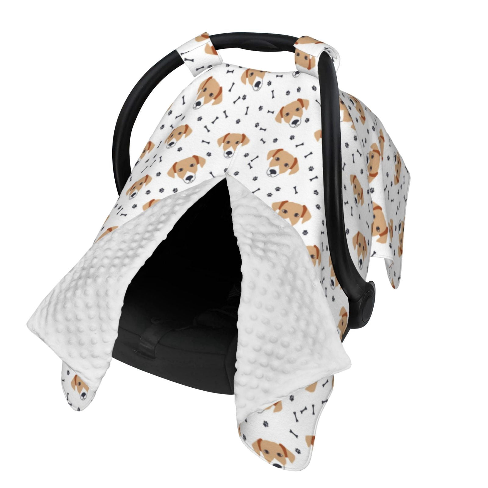 Naloa Labrador Retriever Dog Baby Car Seat Cover, Breathable Baby Carrier Cover, Multiuse Baby Carrier Cover & Nursing Breastfeeding Cover