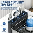thumbnail image 4 of KK KINGRACK Dish Drying Rack, Large Capacity 304 Stainless Steel Dish Rack for Kitchen, Black, 4 of 8