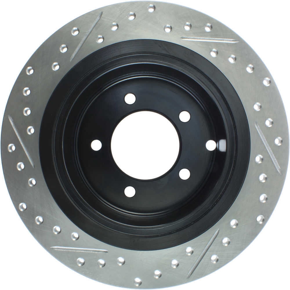 StopTech Slotted & Drilled Sport Brake Rotor Fits select: 2009-2017 JEEP PATRIOT, 2011-2014 CHRYSLER 200