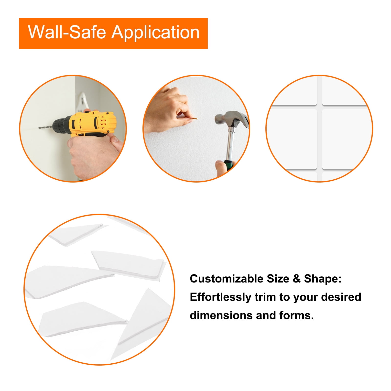 Uxcell 240pack Double Sided Sticky Tape Dots, Two Sided Dots, Square Clear Mounting Adhesive Dot, 30 x 30 x 1.0 mm