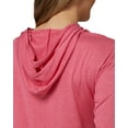 thumbnail image 4 of 32 Degrees Women's Cool Long-Sleeve Hooded T-Shirt - Azelea Heather - XX-Large, 4 of 4