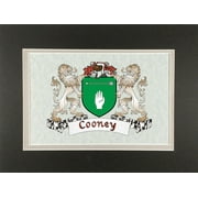 Cooney Irish Coat of Arms Print - Frameable 9" x 12"