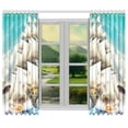 thumbnail image 2 of CADecor Pirate Ship Window Curtain Window Treatments Kitchen Curtains 26x39 inches, 2 Pieces, 2 of 3