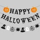 thumbnail image 1 of Banner negro de feliz Halloween - Banner de banderines de guirnalda de papel colgante de Halloween, telón de fondo de fotos para la pared Repisa del hogar Pared de la oficina, 1 of 5