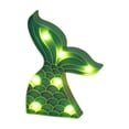 thumbnail image 2 of Mermaid Tail LED Night Light, Glowing Tabletop Decor for Bedroom , Battery Operated Decorative Lamp with Scale Texture, 2 of 6