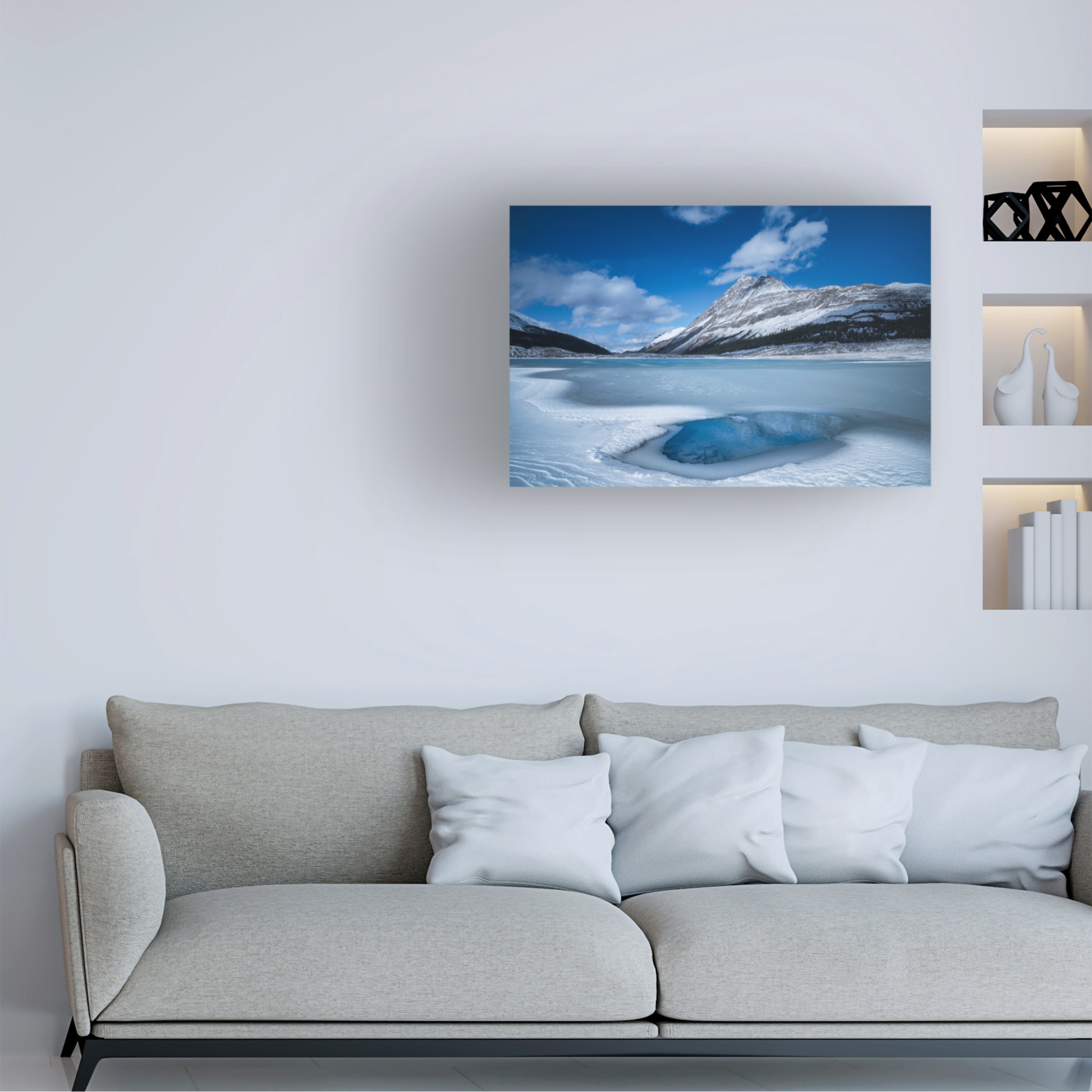 Trademark Fine Art Yongnan Li Ice Lake Time Canvas Wall Art