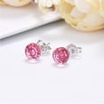thumbnail image 6 of Colorful Stud Earrings for Sensitive Ears, Round Jewelry for Women, Yellow, 6 of 9